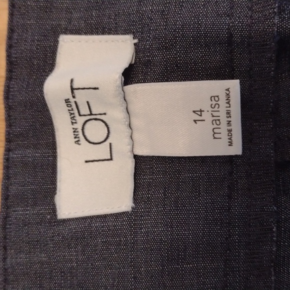 Ann Taylor deep blue cropped trouser, 14. - Picture 6 of 10